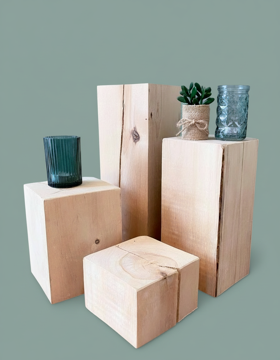 Dekosäule aus Birke